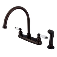 Grifo De Cocina Kingston Brass Vintage Centerset, Bronce Frotado Con Aceite