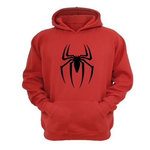 Polerón Canguro Hombre Arácnido Rojo Talla Xl Unisex