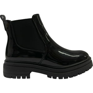 Botin Casual Mujer Negro Charol Oporto Detogni