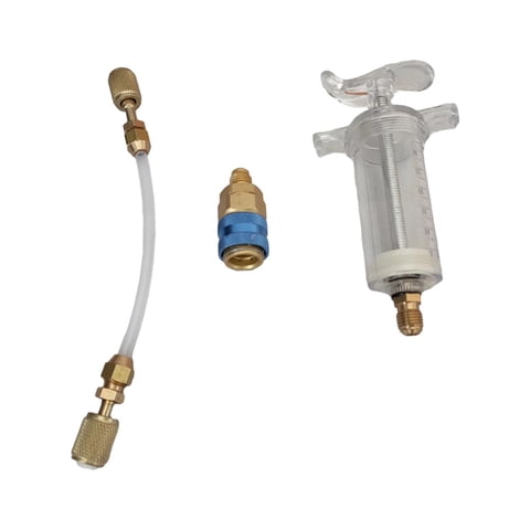 Ioensy - Kit De Inyección De Tinte De Aceite Para Aire Acondicionado Multiusos Para Hvac. Herramienta De Inyección De Tinte Fluorescente.