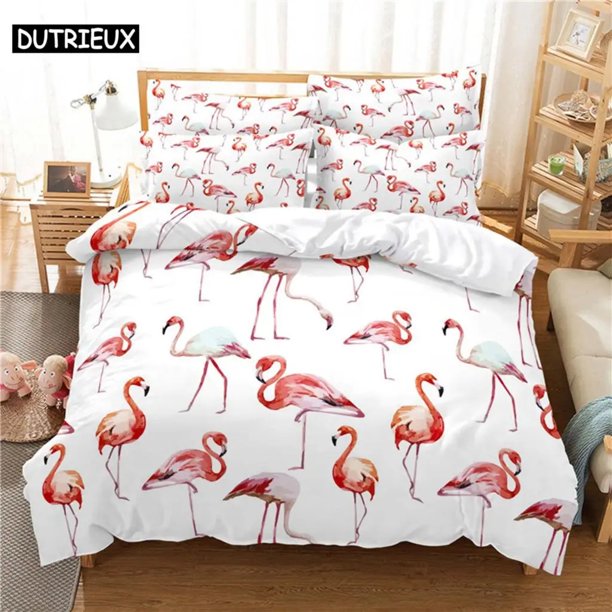 Flamingo Bedding Set Duvet Cover Set Bedding Digital Printing Bed Linen Bedding Set Fashion Design