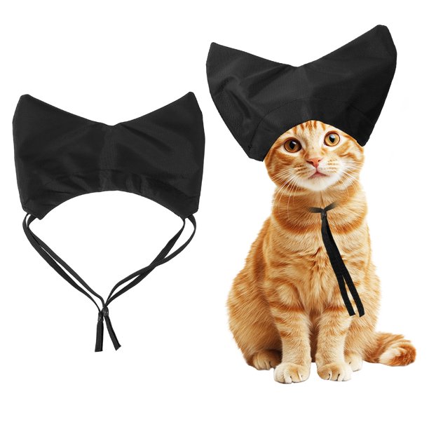 Gorro de Ducha para Gatos Uxcell, Gorro de Ducha para Perros con Correa Ajustable, (Negro), Destinado para Gatitos/Pequeños Cachorros/Aseo