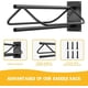 thumbnail image 5 of Soporte de pared para sillas de montar Noliven, 6 piezas, para remolque de caballos, negro, 5 of 7