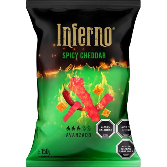 Suflés Palitos Spicy Cheddar, 150 g