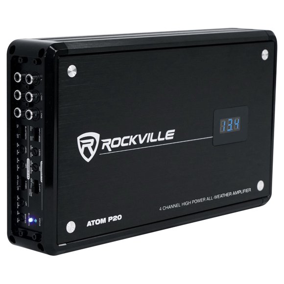 Amplificador Rockville ATOM P20 1600W 4 Canales Bluetooth