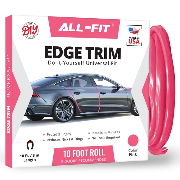 Protector de borde de puerta All-Fit Automotive 3 m rosa