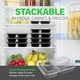 thumbnail image 2 of 10 recipientes desechables para preparar comidas, aptos para microondas, 3 compartimentos, transparentes., 2 of 5