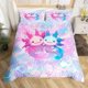 thumbnail image 3 of Christm-as Trees D-u-t Co-ve-r Queen Size Sa-nta Claus- and Snowman Comfort-er Cover with 2 Pillow-case for Te-ens Adults Kids S-tarry Sky Be-dding Set Snow Sc-ene Brea-thable 3 Pieces D-ecorative, 3 of 5
