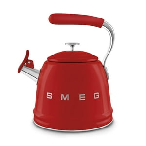Hervidor Eléctrico Smeg Retro Para Estufa, 2,4 L, Color Rojo