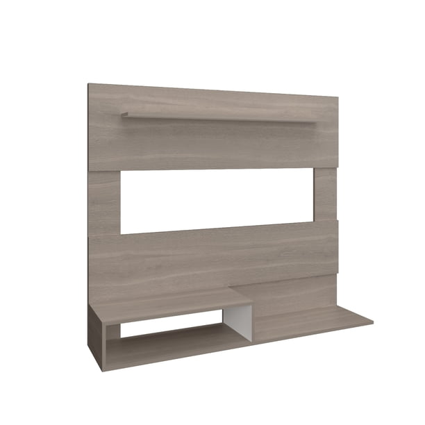 Panel TV 55" 120x140x31,5 Cm Café Claro Y Blanco