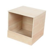 Magideal - Caja Nido Para Periquitos, Caja Para Cría De Aves, Alojamiento, Estación De Alimentación Para Pájaros, Nido De Madera Para Cacatúas, Pinzones Y Agapor Grande