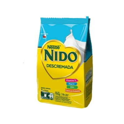 Leche En Polvo Semidescremada Bolsa 700 G Nido