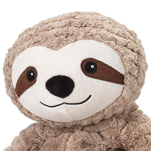 Warmies Peluche Marshmallow Hippo Pesato Utilizzabile nel Microonde con Profumo di Lavanda Francese, Borsa di Grano Caldo o Freddo per un fresco relax e un caldo sollievo