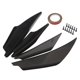 thumbnail image 2 of Juego De Molduras De Aletas Divisoras De Parachoques Delantero Universales De 4 Piezas, Color Negro, 2 of 5