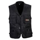 thumbnail image 1 of Chaleco Utilitario Para Hombre Con Múltiples Bolsillos Y Cremallera Para Caza, Pesca, Viajes, Exteriores, Negro, XXL, 1 of 4