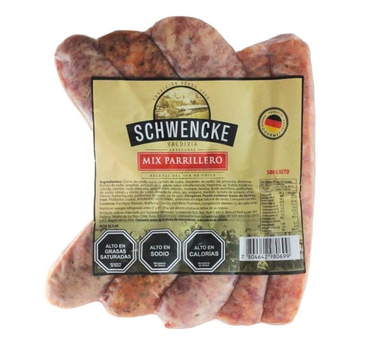 Mix Parrillero Tradicional 5 Un 500 g Schwencke