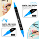 thumbnail image 2 of Arrtx Marcadores Acrílico 64 Colores Doble Punta Pincel&Fina, 2 of 6