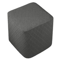 Magideal - Funda Otomana Elástica Fundas Otomanas Reposapiés Cuadrado Funda Elástica Funda Para Reposapiés Otomana, Material Jacquard A Cuadros Grueso, Tela Con Gris Oscuro