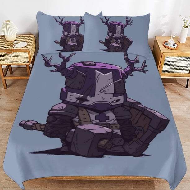Castle Crashers Duvet Cover Set 3 Piece Bedding Set Double Sided Printing Decorative Comforter Cover Set
