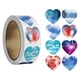 thumbnail image 2 of 500x Pegatinas De Corazón 1" Lindas Pegatinas Del Día De San Valentín Para Manualidades DIY Álbum De Recortes Estilo A, 2 of 5