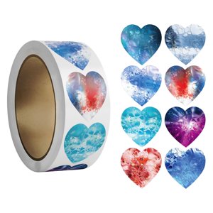 Magideal - 500 Pegatinas Para El Día De San Valentín, Etiquetas De Sellado De 1 Pulgada, Decoración Del Día De San Valentín, Pegatinas De Sellado De Sobres, Pega Estilo A