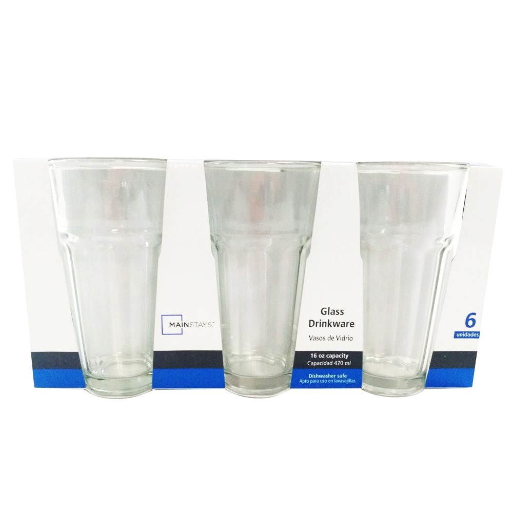 Mainstays - Juego De 6 Vasos Huesillo 470 Ml
