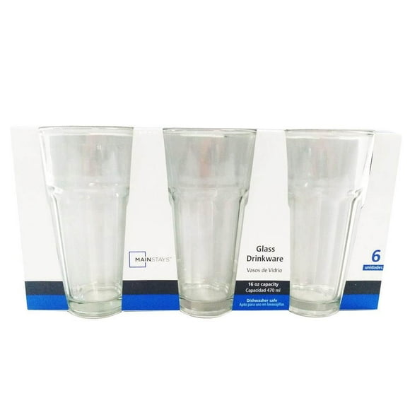 Set 6 Vaso huesillo vidrio 470ML transparente, 1 Un