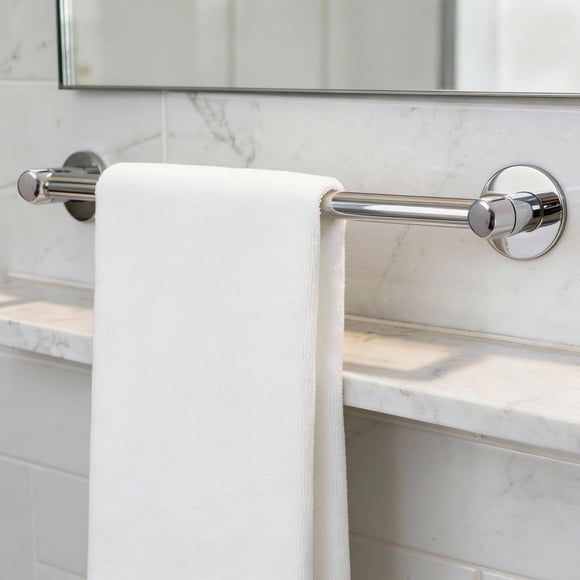 Barra para toallas HIGHCRAFT 46 cm cromo de pared