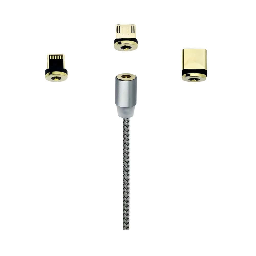 Eon - Cable Cargador Usb 3 En 1 Tipo-c / Micro Usb /para Lightning