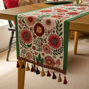 Top Lucky - Camino De Mesa Algodón De Lino 180X35Cm-03