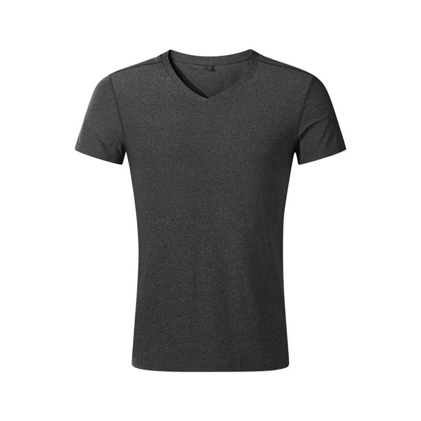 Polera Dry Fit Manga Corta Cuello V Hombre