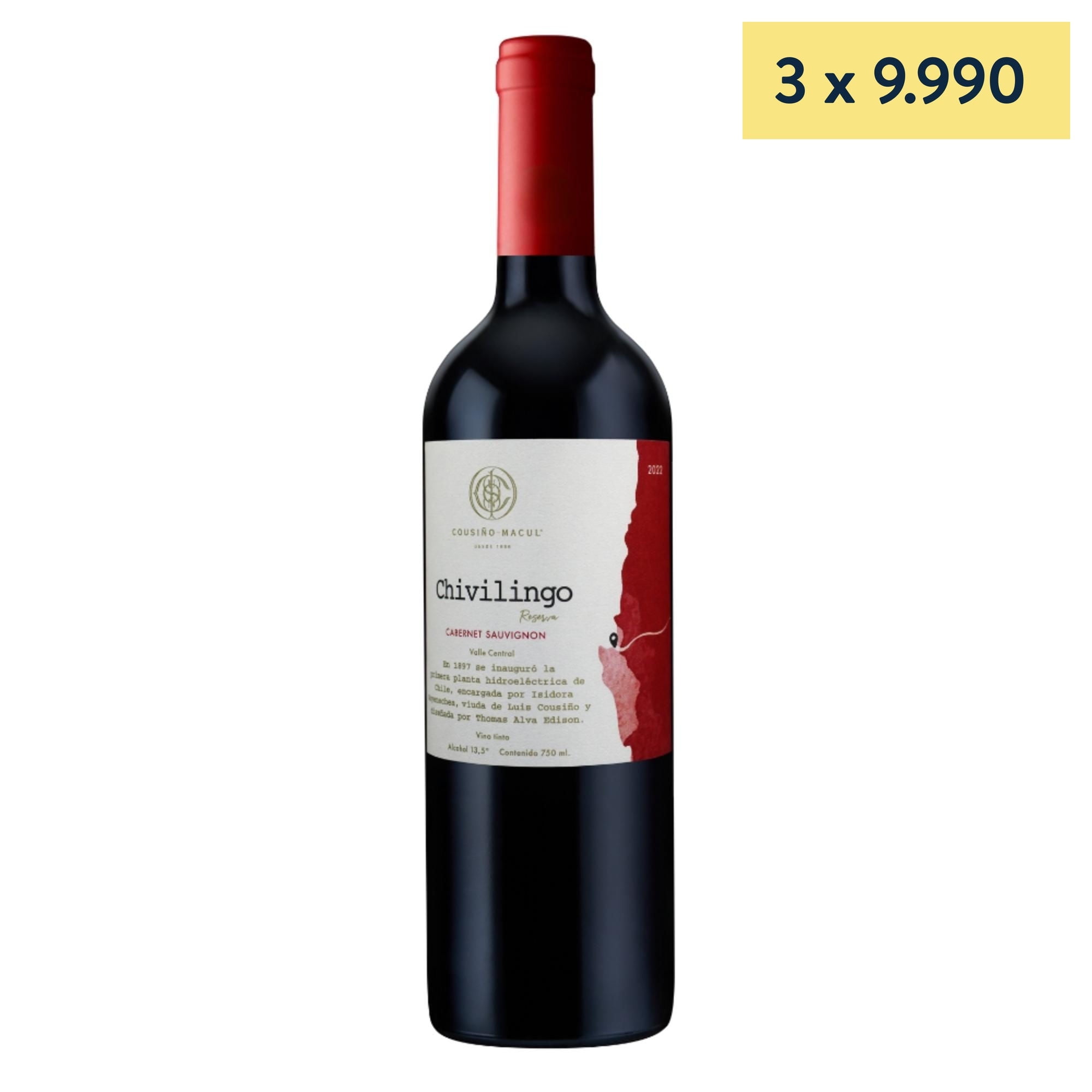 Vino Tinto Botella 750 mL Cousino Macul