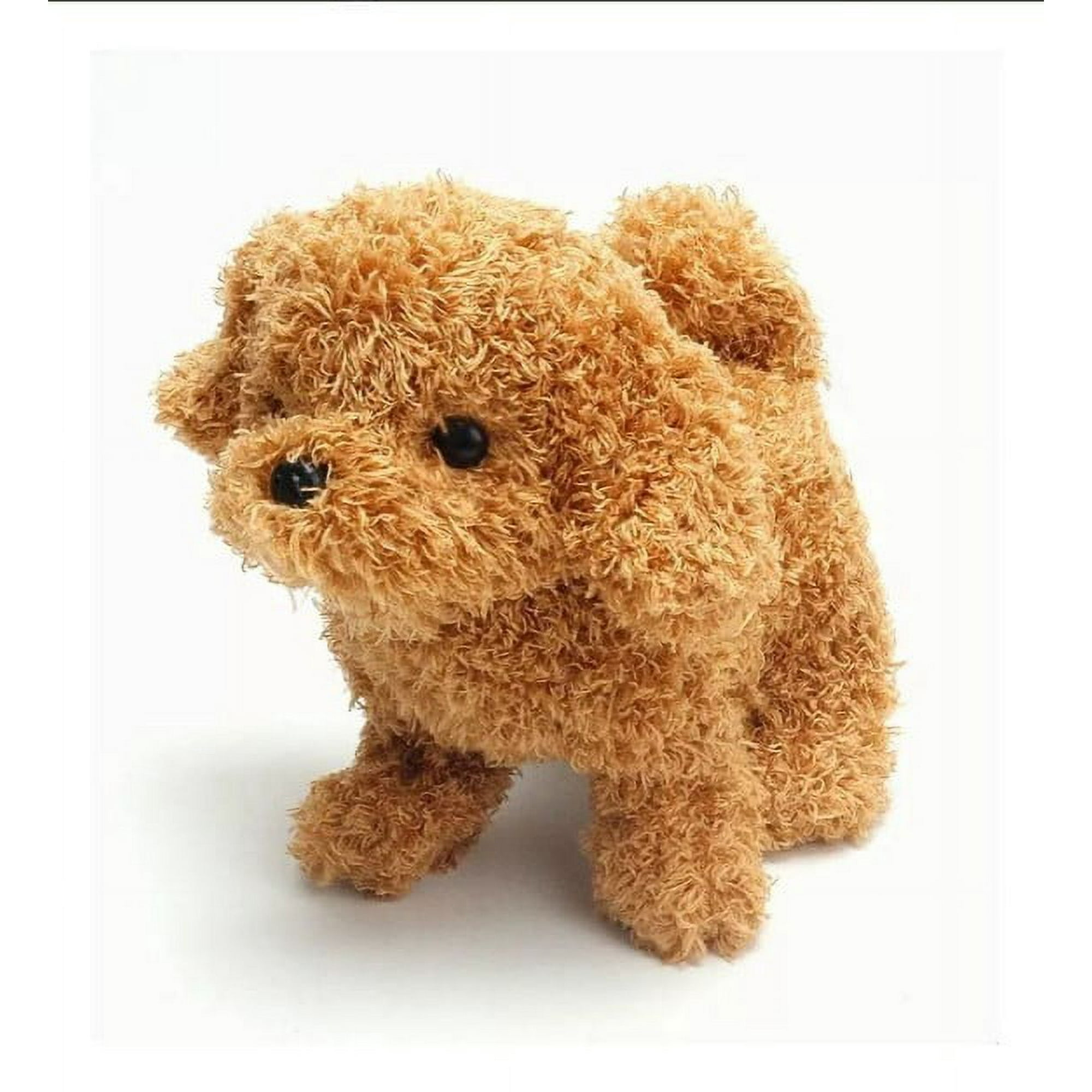 Genérico - Juguete Perro Peluche Interactivo Electrónico Mueve Y Ladra Cafe