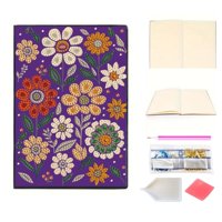 Papaya Project - Cuaderno Diamond Painting - Flores De Otoño Purpura