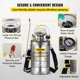 thumbnail image 5 of Pulverizador de Bomba Happybuy 5.7L Acero Inoxidable con Manguera de 1 Metro, 5 of 9