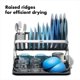 thumbnail image 4 of Estante para secar platos OXO Good Grips de aluminio de 2 niveles con escurridor, 4 of 9