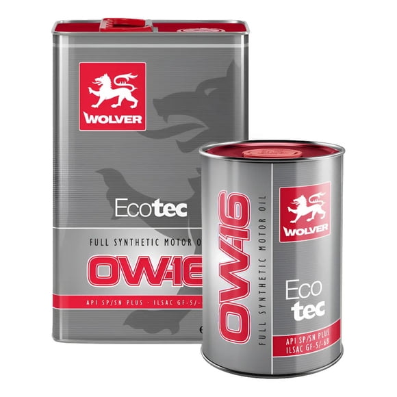 Aceite Lubricante 0w16 Wolver Eco Tec Synthetic 5lts
