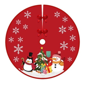 Magideal - Falda De De Navidad Decoraciones Navideñas Diámetro 90 Cm Fácil De Instalar Decoración De Fondo Cálido Falda De De Navidad Para Interiores Estilo C