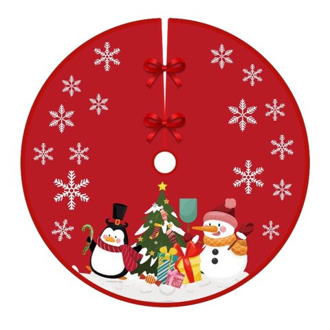 Magideal - Falda De De Navidad Decoraciones Navideñas Diámetro 90 Cm Fácil De Instalar Decoración De Fondo Cálido Falda De De Navidad Para Interiores Estilo C