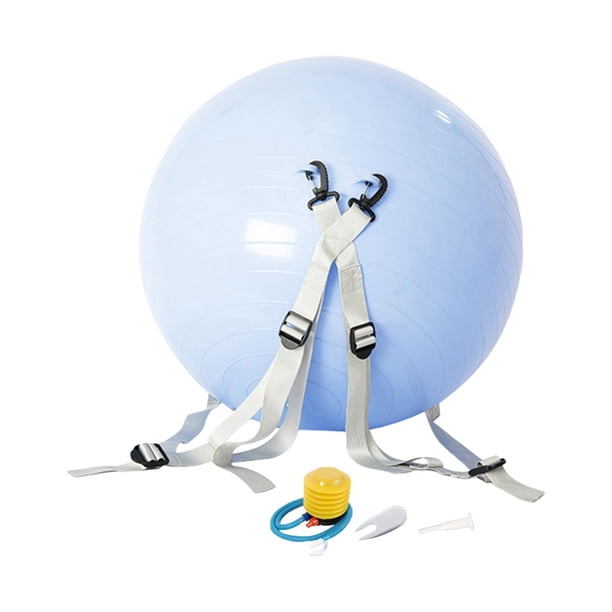 Pelota Auxiliar de Caída, Pelota de Yoga, Entrenamiento Elástico Duradero, Práctica Antideslizante para Niños Y Adultos, Pelota para Hacer Ejercicio Azul