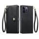thumbnail image 1 of Funda Billetera con Cierre para [iphone 14 Promax] con Tarjetero, Soporte y Correa de ManoNegro, 1 of 5