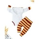 thumbnail image 3 of Baby Boys "Mommy's Little Muggle" Long Sleeves Hooded Onesie & Striped Pants, Baby Clothes Sets For Spring And Autumn, 3 of 5