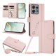 thumbnail image 1 of Funda Billetera de Cuero Sintético para Motorola Edge 50 Pro 5G, Rosa, 1 of 6