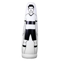 Magideal - Maniquí De Entrenamiento De Fútbol Inflable, Vaso De Entrenador De Fútbol Inflable, Bolsa De Boxeo Portátil, Entrenamiento De Boxeo Para Niños Adultos Blanco 175Cm