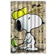 thumbnail image 1 of Cortina de ducha con diseño de perro Snoopy, divertida y linda caricatura, con ganchos, tamaño 48 x 72 pulgadas, 1 of 3