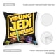thumbnail image 5 of Aventuras de Jóvenes Jedi Fundas de almohada de terciopelo con tema, regalos de funda de almohada, decoración para el hogar, cojín de lanzar, regalo de cumpleaños para fans y parejas. 45cm x 45cm., 5 of 6