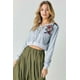 thumbnail image 5 of Sudadera Corta con Bordado Floral, 5 of 5