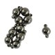 thumbnail image 3 of 10sets hematita jet negro magnético ronda broches joyería haciendo hallazgos 10mm, 3 of 3