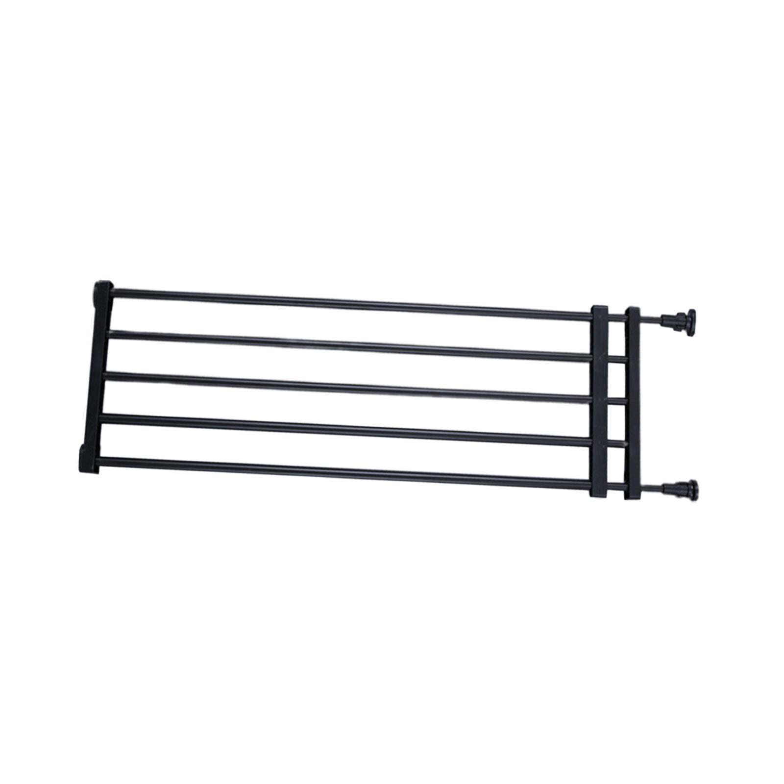 Magideal - Puerta Extensible, Valla Para Cachorros, Protector De Puerta, Divisor De Habitación, Portátil, Para Caminar A Través De La Puerta Retráctil Para Perro 39to60cmx36cm Negro