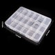 thumbnail image 3 of Caja organizadora Exptolii 20 × 16 × 3 cm transparente con 18 compartimentos, 3 of 9